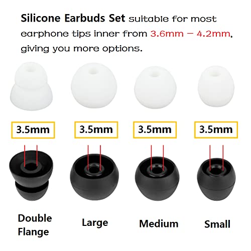 Replacement Earbuds Silicone Earbuds Buds Set 8 Pairs Compatible with Beats Flex Compatible withProwerbeats Pro - color: color10