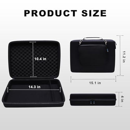 Case for Mackie Mix12FX/Behringer Xenyx 1202SFX 12-Channel Mixer | w/ Small Storage Bag, Hard Travel Protective Case