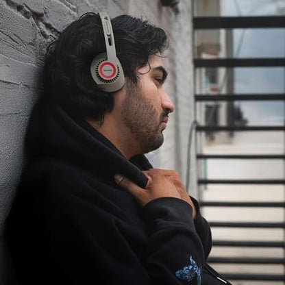 Koss KPH30 Wireless Bluetooth Retro Style On-Ear Headphones, Rhythm Beige | 20+ Hour Battery Life, USB-C Charging, Microphone - color: Rhythm Beige
