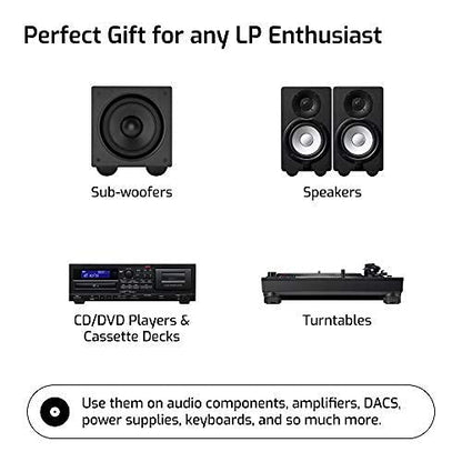 Speaker Isolation Feet – 16-Pack 1" Platinum Silicone Dots by Hudson Hi-Fi – Adhesive Anti-Vibration Pads for Turntables, Subwoofers & Audio Equipment – 20 Duro