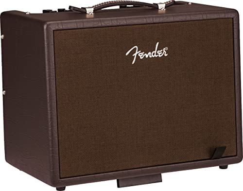 Fender Acoustic Junior 100W Combo Acoustic Guitar Amplifier Bundle with Instrument Cable, Amperstand Guitar Cradle, Tuner, and 24-Pack Picks - size: Acoustic Jr 100