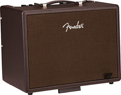 Fender Acoustic Junior 100W Combo Acoustic Guitar Amplifier Bundle with Instrument Cable, Amperstand Guitar Cradle, Tuner, and 24-Pack Picks - size: Acoustic Jr 100