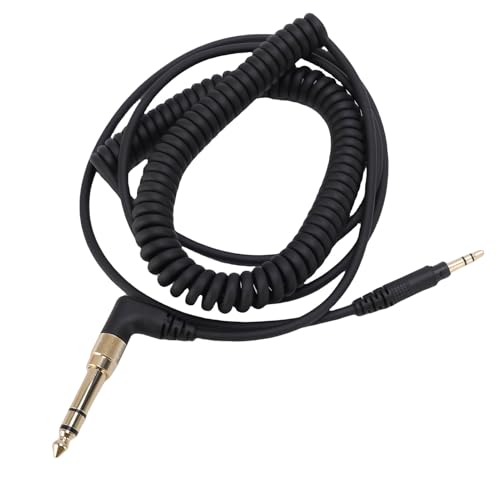 Headphone Extension Spring Cable, Secure Connection, Lossless Sound Quality, No Tangling, for DJ1200 Headphone, Extend Up to 3.3meter for DJ Booths, Studios or Home Use
