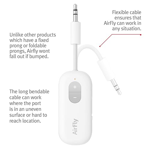 Twelve South AirFly SE Bluetooth Wireless Audio Transmitter Receiver & Twelve South Butterfly 2-in-1 USB-C MagSafe Charger - style: Bundle AirFly SE + ButterFly
