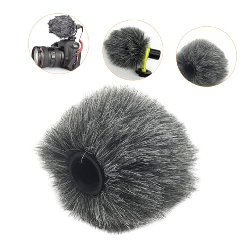 Camera Accessory Microphone Windproof Cover Furry Windscreen for Camera Microphones Protects Against Wind Dirt Enhances Sound Reception for Outdoor