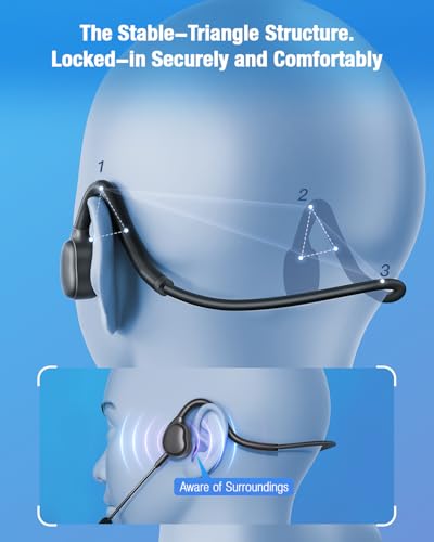USB Headset with Mic for PC Gaming,Open Ear Headphones for Long Wear Comfort, Computer Headset with Noise Canceling Boom Mic & Stereo Sound for Laptop, Streaming, MS Teams, Call Center & More (Black)
