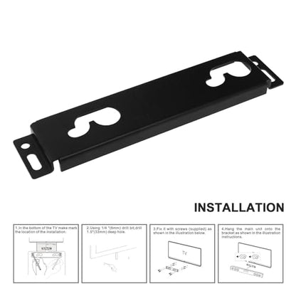 Black Wall Mount Bracket Soundbar Shelf Compatible with LG Soundbar AAA74310301 MAZ63344001 LAS260B LAS454B NB3530A, NB2420A NB3740 NBN36NB NB3531A SH3K