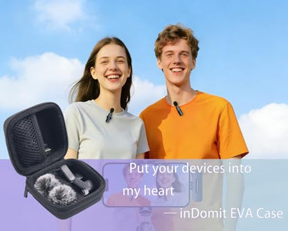 Hard Protective Travel Case Compatible with Wireless Microphones, Boya Wireless Lavalier, Aikela, Leettus, Ejcc, Caiord, Pqrqp, Maybesta, Nptcl, Bulatry, Judkiom, Maxtop Mics,Black(CASE ONLY) - color: Black