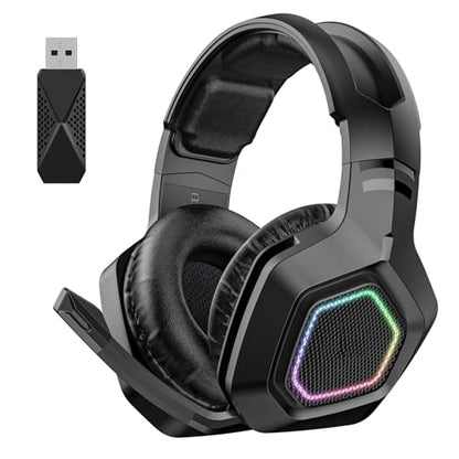 Gaming Headset, Gaming Headphone Memory with Foam Ear Cushions, Active Noise Cancelling Mic 3.5mm Wired Connection PC Gaming Headphone for (Black) - color: Black