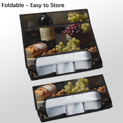 Grape Red Wine Glass Kitchen Aid Mixer Cover Compatible with 6-8 Quarts, Stand Mixer Cover, Dust Cover with Zipper Pocket, Kitchen Aid Mixer Accessories, Kitchen Appliance Organizer Bag - color: Grape red wine