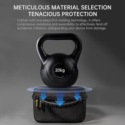 EARMOR Storage Case for Shooting Ear Protection Earmuff Glasses & Accessories, Weather-Resistant Durable Dustproof Hard EVA Carrying Storage Bag for Hunting Electronic Shooting Ear muff