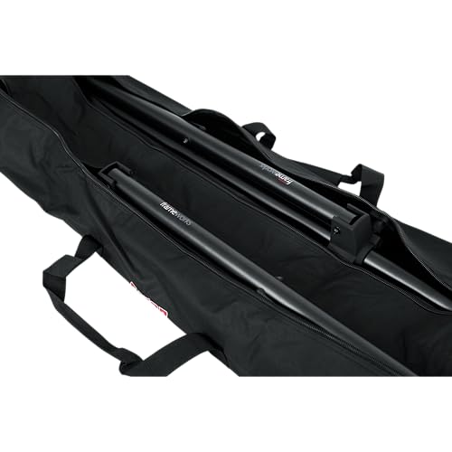 Gator Cases Dual Compartment Stand Carry Bag with 50" Interior; Holds Speaker, Microphone or Lighting Stands (GPA-SPKSTDBG-50DLX) - size: 50" Long - Dual Compartment