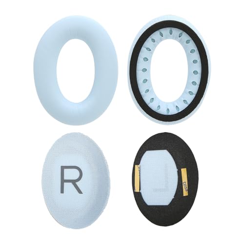 Ear Cushions for Bose QuietComfort 45 QC35 QC35ii QC25 QC15 Headphones Replacement Ear Pads with Protein Leather& Memory Foam (Sky Blue) - color: QC45 Sky Blue