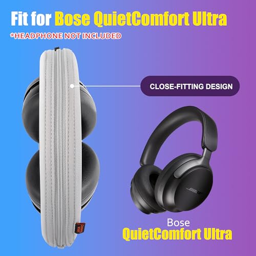 QuietComfort Ultra Headband Cover Compatible with Bose QuietComfort Ultra Headphones Thicker Sports Fabric Replacement Headband Cushion Pad Cover Headphone Headband Protector (Grey)