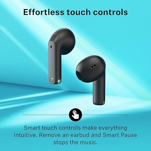Sennheiser ACCENTUM Open Wireless Earbuds, Bluetooth, 28hr Battery, Black - color: Black