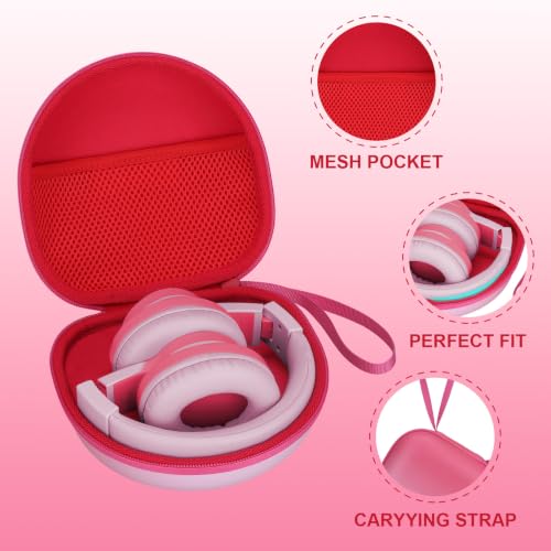 Kids Headphone Case, Gradient Peach (Case Only) | Compatible with Candy Bila, iClever, JBL, acer, JoySpark, MIDOLA, EarFun, IMYB, noot Products Kids Headphone - color: Gradient Peach