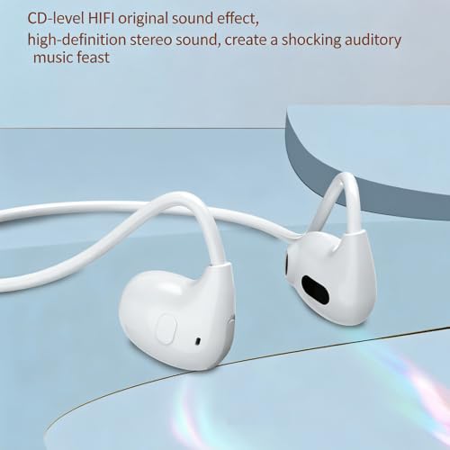Open Ear Air Conduction Neckband Headphones Bluetooth 5.3, Ultra Low Latency Gaming Wireless Earbuds, 8H Playtime 15g Lightweight Ergonomic Sports Headset with 3D Surround HiFi Stereo Black - color: Black