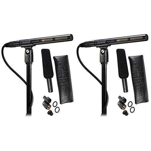 Audio-Technica (2) AT875R Shotgun Condenser Microphones Ideal for Video Production and Broadcast Audio Acquisition