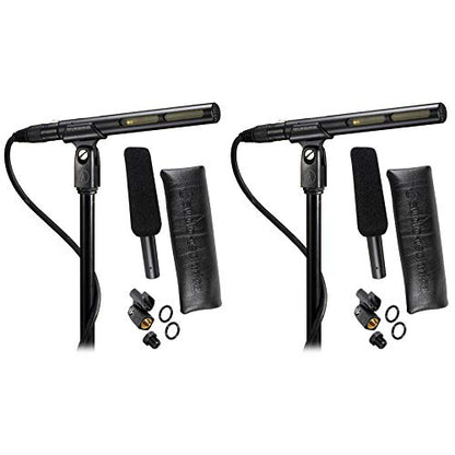 Audio-Technica (2) AT875R Shotgun Condenser Microphones Ideal for Video Production and Broadcast Audio Acquisition
