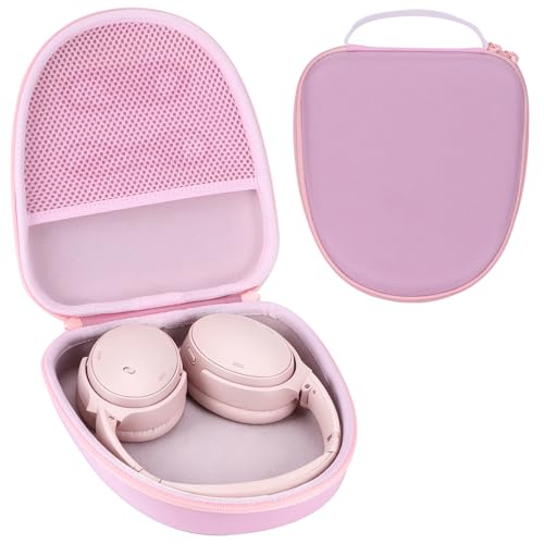 Case for Bose QuietComfort Ultra QC45 QC35 QC25 QC15 Headphones | QCSE Noise Cancelling Headphone Case, Hard Shell Shockproof, Portable Storage, Lightweight Travel - color: Pink Case