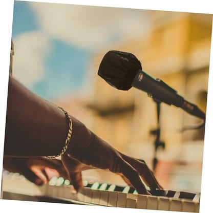 200PCS Disposable Microphone Covers Non-Woven Dust Protection Wraps for Microphones for Studios and Events