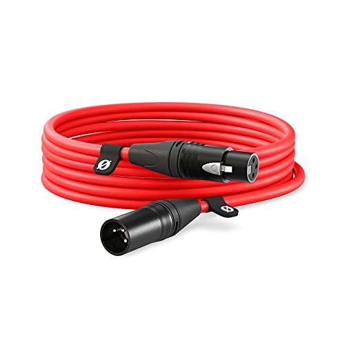 RØDE XLR-3 Premium XLR Cable (3m, Red) - color: Red