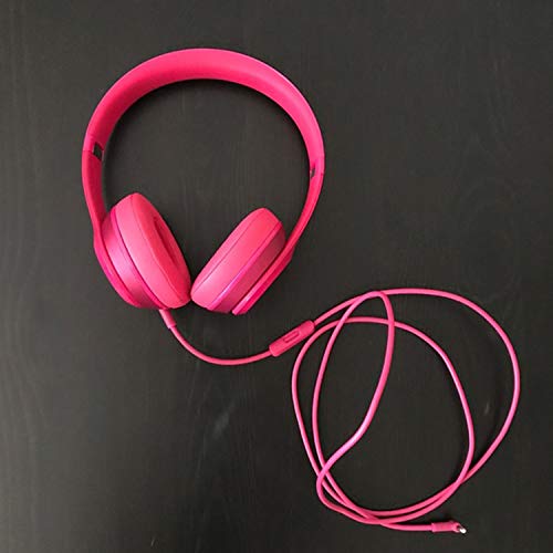 Replacement Audio Cable Cord Wire with in-line Microphone and Control Compatible with Beats Headphones Solo, Studio, Pro, Detox, Wireless, Mixr, Executive, Pill (Pink) - color: Pink