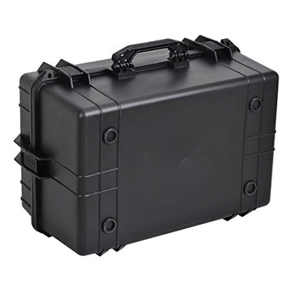 MEIJIA All Weather Waterproof Hard Camera Case,Hard Case with Customizable Fit Foam,Fit Use of Drones,Camera,Equipments,Pistols,Elegant Black (Black, 24.01"x16.92"X12.2") - size: 24.01"x16.92"X12.2"