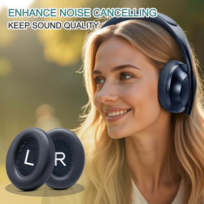 GEVO Ear Pads Replacement for Bose NC700, Blue | Earpads for Bose Noise Cancelling Headphones 700, Soft Protein Leather, High-density Memory Foam - color: Blue