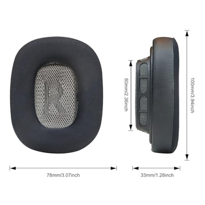 Ear Cushions for AirPods Max 1 & 2 Over-Ear Headphones,Cooling Gel Earpads Covers Cups Pads with Memory Foam and Ice Silk Cloth-Black