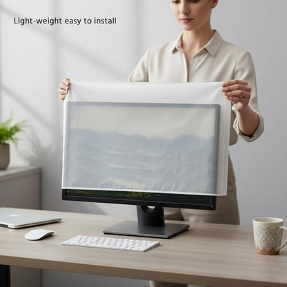 Monitor Dust Cover Protective See-Through Lightweight Waterproof Case for 37"-41" Computer Monitor LCD/LED Screen (37W x22H x3D) - size: 37"-41" in