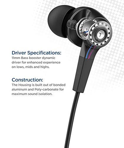 Thore iPhone Earphones (Apple MFi Certified) V120 in Ear Wired Lightning Earbuds (Sweat/Water Resistant) Headphones with Mic/Volume Remote for iPhone 12/13/14 Pro Max - Black - color: Black