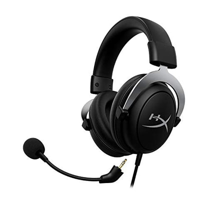 HyperX CloudX, Official Xbox Licensed Gaming Headset, Compatible with Xbox One and Series X|S, Memory Foam Ear Cushions, Detachable Noise-Cancelling Mic, in-line Audio Controls,Black/ Silver - size: Wired