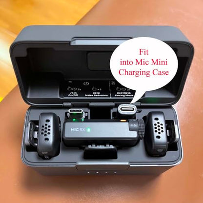 iMusk 2 Pack for DJI Mic Mini/DJI Mic 3 RX Phone Audio Adapters for iPhone 14 13 12 11 Connector with Two Lanyards