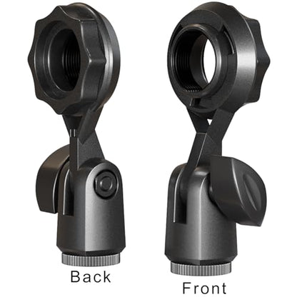 Condenser Microphone Holder For 22 Mm/0.9 Inch Microphones Standard Connector Thread Compatible With Stand Devices With 3/8 Adapter Nut Adapts To Screw-In Microphones