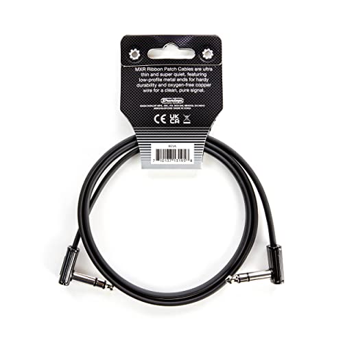 Jim Dunlop, 1/4-Inch Right Angle MXR Ribbon TRS Patch Cable 3 ft|0.9 m (DCISTR3RR) - size: 36 inches