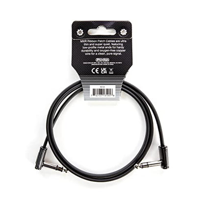 Jim Dunlop, 1/4-Inch Right Angle MXR Ribbon TRS Patch Cable 3 ft|0.9 m (DCISTR3RR) - size: 36 inches