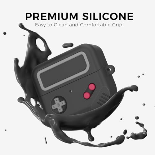 TRONWIN Galaxy Buds Pro 3 Case - 2024 Silicone Game Design for Samsung Galaxy Buds 3 pro/Buds 3 Pro/Buds 3 FE Case Cover for Men/Women Gamer (Black) - color: Black