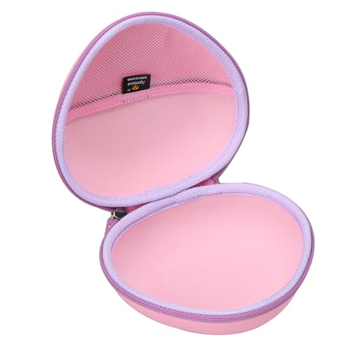 Aproca Pink Hard Storage Protective Case, for iClever BTH20 / Clever BTH18 Kids Bluetooth Headphones and Accessories - color: Pink