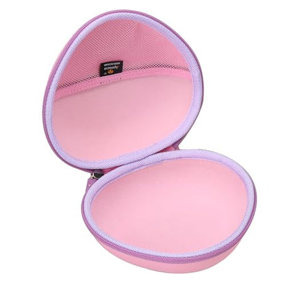 Aproca Pink Hard Storage Protective Case, for iClever BTH20 / Clever BTH18 Kids Bluetooth Headphones and Accessories - color: Pink