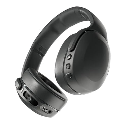 Skullcandy Crusher Evo Wireless Multi-Sensory Bass Headphones - True Black | Bluetooth, Noise Isolating Over-Ear Fit, 40 Hours Battery, Microphone, Working Out, Gym, Travel, Studying, Music - color: True Black