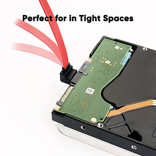 CableCreation SATA III Cable, 2-Pack 0.6FT SATA III 6.0Gbps 7pin Data Cable - size: 0.6FT, style: 2-Pack/Straight-Angle