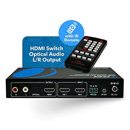 OREI 2x1 HDMI Multi Viewer Seamless Switch - 4K@60Hz RS-232 IR PIP EDID OSD