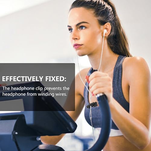 Gatuida 5Pcs Headphone Cable Clip Headset Microphone mic Stand Microphone Wire Clips Earphone s Headphone Cord Holder Fixing Stand Headphones Adapter abs Major