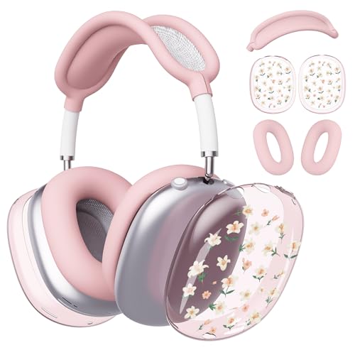 for AirPods Max Headphones Flower Ear Covers for AirPods Max 2 - color: Flower A/Pink