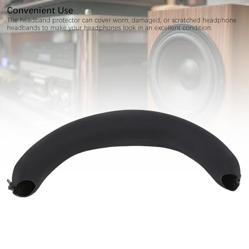 Tangxi Headband Cover Compatible with INZONE H7 H9 Gaming Headsets, Replacement Headphone Headband Cushion Pad Cover, Silicone Headband Protector with Zipper (Black) - color: Black