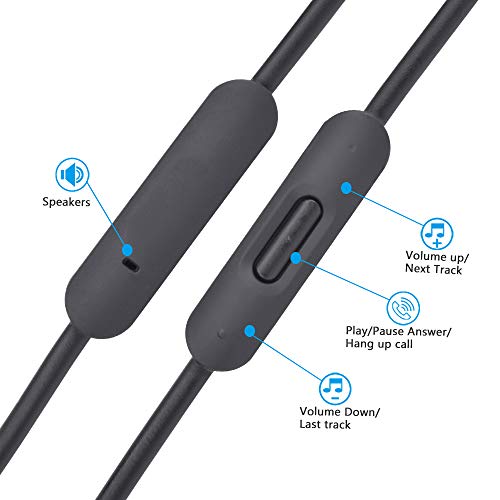 Mixr 2.0 3.5mm Male to 3.5mm Male Audio Cable Cord line with Upgraded Microphone Compatible with Beats by Dre Headphone Solo/Studio/Pro/Detox/Wireless/Mixr/Executive/Pill HD Sound Quality (Black) - color: Black
