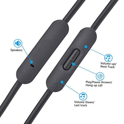 Mixr 2.0 3.5mm Male to 3.5mm Male Audio Cable Cord line with Upgraded Microphone Compatible with Beats by Dre Headphone Solo/Studio/Pro/Detox/Wireless/Mixr/Executive/Pill HD Sound Quality (Black) - color: Black