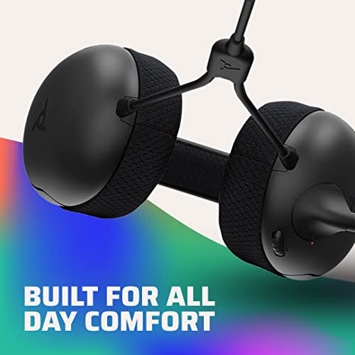 PDP Gaming AIRLITE Xbox Headset with Noise-Cancelling Microphone, Licensed Microsoft Series X|S, Xbox One Accessories, PC/Windows 10/11, Lightweight Wired Power Stereo headphones - Black - color: Black