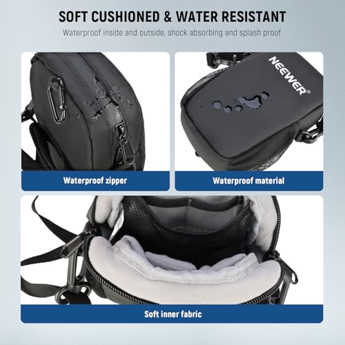 NEEWER Camera Sling Bag, Water Resistant Lightweight Compact Travel Case Crossbody for Photographers, Compatible with DJI Osmo Pocket 4 3 iPhone DSLR Mirrorless Small Photography Accessories, PB13 - style: Pb13